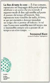 Immanuel Kant e “La fine di tutte le cose”